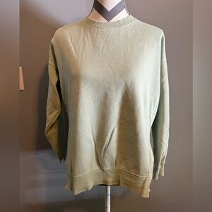 Lou & Grey Light Green Crewneck Sweater